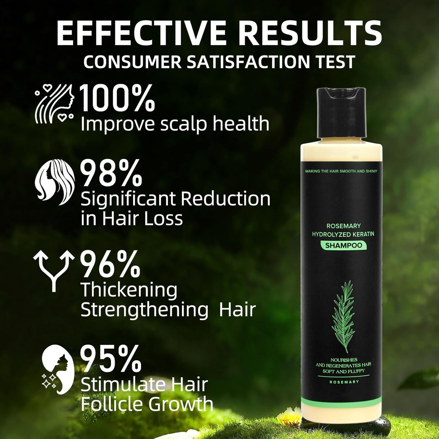 💕Father's Day Flash Sale 70%OFF Ends Soon!👑Organic Rosemary Hair Growth Shampoo
