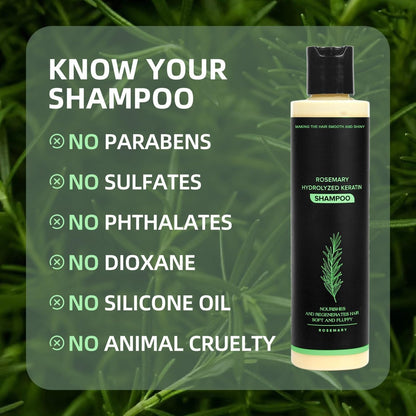 💕Father's Day Flash Sale 70%OFF Ends Soon!👑Organic Rosemary Hair Growth Shampoo